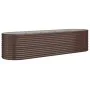 Brown powder coated steel flower bed planter 296x80x68 cm by vidaXL, Pots and planters - Ref: Foro24-318960, Price: 112,57 €,...