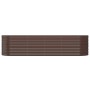Brown powder coated steel flower bed planter 296x80x68 cm by vidaXL, Pots and planters - Ref: Foro24-318960, Price: 115,39 €,...