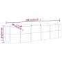 Jardinera arriate acero recubrimiento polvo marrón 296x80x68 cm de vidaXL, Maceteros y jardineras - Ref: Foro24-318960, Preci...