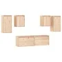TV-Möbel 6-teilig aus massivem Kiefernholz von vidaXL, TV-Möbel - Ref: Foro24-3100239, Preis: 219,64 €, Rabatt: %