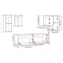 TV-Möbel 6-teilig aus massivem Kiefernholz von vidaXL, TV-Möbel - Ref: Foro24-3100239, Preis: 219,64 €, Rabatt: %