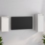 TV-Möbel 2-teilig aus massivem weißem Kiefernholz von vidaXL, TV-Möbel - Ref: Foro24-3100155, Preis: 95,51 €, Rabatt: %