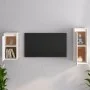 TV-Möbel 2-teilig aus massivem weißem Kiefernholz von vidaXL, TV-Möbel - Ref: Foro24-3100155, Preis: 94,03 €, Rabatt: %