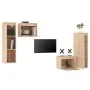 TV furniture 4 pieces solid pine wood by vidaXL, TV Furniture - Ref: Foro24-3100249, Price: 190,56 €, Discount: %