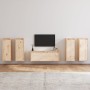 TV-Möbel 5-teilig aus massivem Kiefernholz von vidaXL, TV-Möbel - Ref: Foro24-3100214, Preis: 223,02 €, Rabatt: %