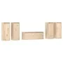 Muebles para TV 5 piezas madera maciza de pino de vidaXL, Muebles TV - Ref: Foro24-3100214, Precio: 219,82 €, Descuento: %