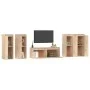 TV-Möbel 5-teilig aus massivem Kiefernholz von vidaXL, TV-Möbel - Ref: Foro24-3100214, Preis: 219,82 €, Rabatt: %