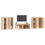 TV-Möbel 5-teilig aus massivem Kiefernholz von vidaXL, TV-Möbel - Ref: Foro24-3100214, Preis: 223,02 €, Rabatt: %