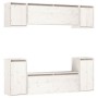 TV-Möbel 6-teilig aus massivem weißem Kiefernholz von vidaXL, TV-Möbel - Ref: Foro24-3100190, Preis: 256,83 €, Rabatt: %