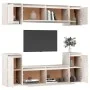 TV-Möbel 6-teilig aus massivem weißem Kiefernholz von vidaXL, TV-Möbel - Ref: Foro24-3100190, Preis: 253,34 €, Rabatt: %