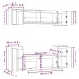 TV-Möbel 6-teilig aus massivem weißem Kiefernholz von vidaXL, TV-Möbel - Ref: Foro24-3100190, Preis: 256,83 €, Rabatt: %