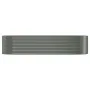 Gray powder coated steel flower bed planter 322x100x68 cm by vidaXL, Pots and planters - Ref: Foro24-319069, Price: 191,59 €,...
