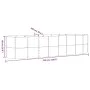 Gray powder coated steel flower bed planter 322x100x68 cm by vidaXL, Pots and planters - Ref: Foro24-319069, Price: 191,59 €,...
