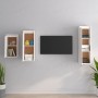 TV-Möbel 3-teilig aus massivem weißem Kiefernholz von vidaXL, TV-Möbel - Ref: Foro24-3100160, Preis: 163,01 €, Rabatt: %