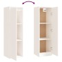 TV-Möbel 3-teilig aus massivem weißem Kiefernholz von vidaXL, TV-Möbel - Ref: Foro24-3100160, Preis: 163,01 €, Rabatt: %