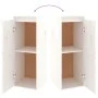 TV-Möbel 3-teilig aus massivem weißem Kiefernholz von vidaXL, TV-Möbel - Ref: Foro24-3100160, Preis: 160,92 €, Rabatt: %