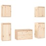 Muebles para TV 5 piezas madera maciza de pino de vidaXL, Muebles TV - Ref: Foro24-3100269, Precio: 182,40 €, Descuento: %