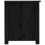 Schuhschrank aus massivem schwarzem Kiefernholz, 110 x 38 x 45,5 cm von vidaXL, Schuhregale und Schuhorganisatoren - Ref: For...