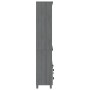 Aparador HAMAR madera de pino maciza gris oscuro de vidaXL, Aparadores - Ref: Foro24-3100936, Precio: 162,81 €, Descuento: %