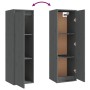 TV-Möbel 4-teilig aus massivem grauem Kiefernholz von vidaXL, TV-Möbel - Ref: Foro24-3100251, Preis: 157,30 €, Rabatt: %
