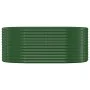 Steel powder-coated green planter bed 175x100x68 cm by vidaXL, Pots and planters - Ref: Foro24-319058, Price: 97,74 €, Discou...