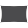 Toldo de vela rectangular tela Oxford gris antracita 2,5x5 m