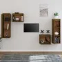 TV furniture 4 pieces solid honey brown pine wood by vidaXL, TV Furniture - Ref: Foro24-3100252, Price: 155,57 €, Discount: %
