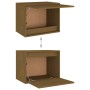 TV-Möbel 4-teilig aus massivem honigbraunem Kiefernholz von vidaXL, TV-Möbel - Ref: Foro24-3100252, Preis: 157,55 €, Rabatt: %