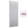 Dachpaneele 12 Einheiten aus silberbeschichtetem Stahl 100x36 cm von vidaXL, Dachziegel und Dachziegel - Ref: Foro24-319146, ...