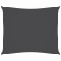 Toldo de vela rectangular tela Oxford gris antracita 3x4 m