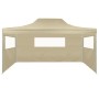 Folding tent with 3 cream walls 3x4.5 m by vidaXL, Tents and gazebos - Ref: Foro24-44972, Price: 150,27 €, Discount: %