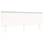 Weißer Massivholzbettrahmen mit Kopfteil 200x200 cm von vidaXL, Betten und Lattenroste - Ref: Foro24-3195242, Preis: 172,22 €...