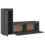 TV furniture 2 pieces solid gray pine wood by vidaXL, TV Furniture - Ref: Foro24-3100116, Price: 104,76 €, Discount: %