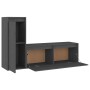 TV-Möbel 2-teilig aus massivem grauem Kiefernholz von vidaXL, TV-Möbel - Ref: Foro24-3100116, Preis: 106,13 €, Rabatt: %