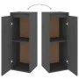 TV furniture 2 pieces solid gray pine wood by vidaXL, TV Furniture - Ref: Foro24-3100116, Price: 104,76 €, Discount: %