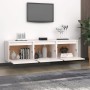 TV-Möbel 3-teilig aus massivem weißem Kiefernholz von vidaXL, TV-Möbel - Ref: Foro24-3100125, Preis: 100,85 €, Rabatt: %
