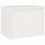 TV-Möbel 3-teilig aus massivem weißem Kiefernholz von vidaXL, TV-Möbel - Ref: Foro24-3100125, Preis: 100,85 €, Rabatt: %