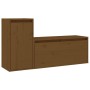 TV-Möbel 2-teilig aus massivem honigbraunem Kiefernholz von vidaXL, TV-Möbel - Ref: Foro24-3100112, Preis: 90,11 €, Rabatt: %