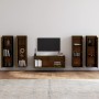TV-Möbel 5-teilig aus massivem honigbraunem Kiefernholz von vidaXL, TV-Möbel - Ref: Foro24-3100212, Preis: 261,55 €, Rabatt: %