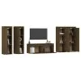 TV-Möbel 5-teilig aus massivem honigbraunem Kiefernholz von vidaXL, TV-Möbel - Ref: Foro24-3100212, Preis: 258,20 €, Rabatt: %