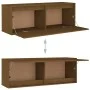 TV-Möbel 5-teilig aus massivem honigbraunem Kiefernholz von vidaXL, TV-Möbel - Ref: Foro24-3100212, Preis: 258,20 €, Rabatt: %
