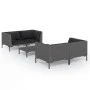 5-piece garden sofa set with dark gray synthetic rattan cushions by vidaXL, Garden sets - Ref: Foro24-3099798, Price: 346,39 ...