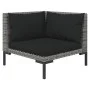 5-piece garden sofa set with dark gray synthetic rattan cushions by vidaXL, Garden sets - Ref: Foro24-3099798, Price: 346,39 ...