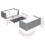 5-piece garden sofa set with dark gray synthetic rattan cushions by vidaXL, Garden sets - Ref: Foro24-3099798, Price: 346,39 ...