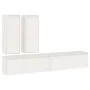 TV-Möbel 4-teilig aus massivem weißem Kiefernholz von vidaXL, TV-Möbel - Ref: Foro24-3100180, Preis: 200,82 €, Rabatt: %