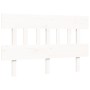 White solid wood bed frame with headboard 140x200 cm by vidaXL, Beds and slatted bases - Ref: Foro24-3193337, Price: 130,12 €...