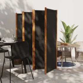 6-panel black room divider screen 420x180 cm by vidaXL, Room dividers - Ref: Foro24-319182, Price: 151,79 €, Discount: %
