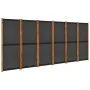 6-panel black room divider screen 420x180 cm by vidaXL, Room dividers - Ref: Foro24-319182, Price: 151,79 €, Discount: %