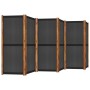 6-panel black room divider screen 420x180 cm by vidaXL, Room dividers - Ref: Foro24-319182, Price: 168,84 €, Discount: %