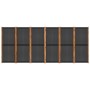 6-panel black room divider screen 420x180 cm by vidaXL, Room dividers - Ref: Foro24-319182, Price: 168,84 €, Discount: %